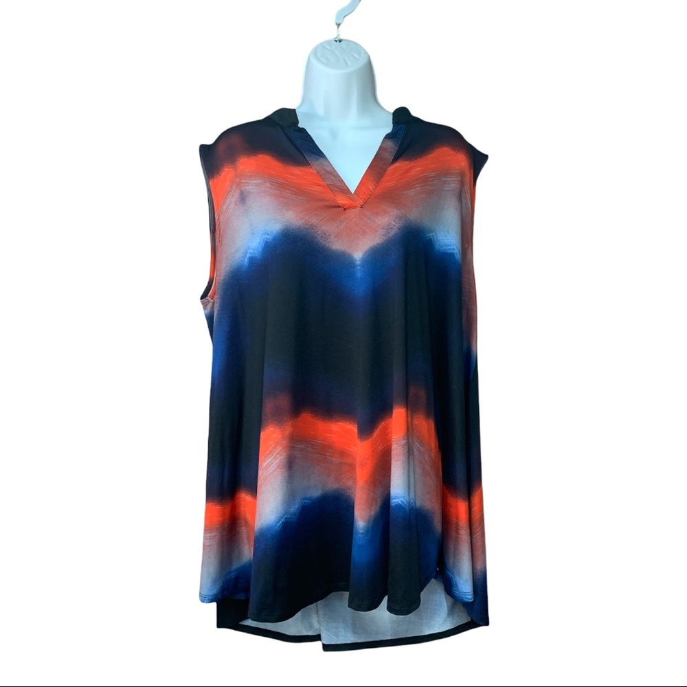 Sz2X V-Neck New Directions Sleeveless Top - Picture 2 of 5